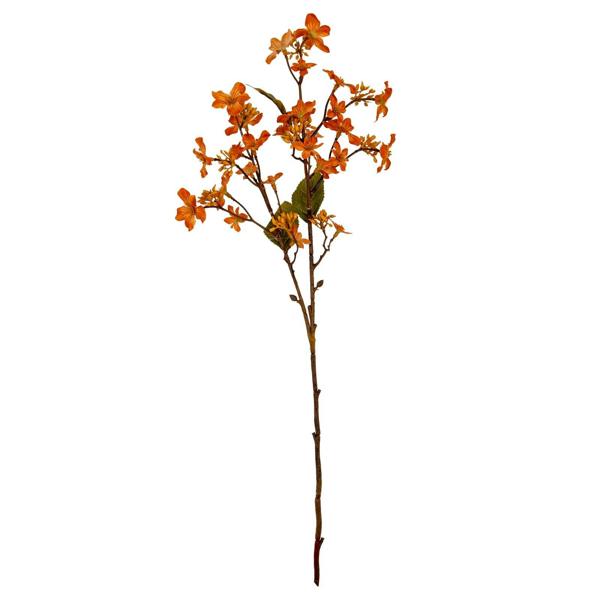 Wyld Haus Set of 3 Artificial Flowers Orange Vernicia Fordii Sprays