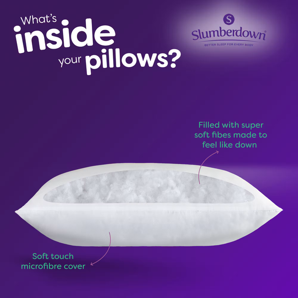 Slumberdown Feels Like Down Medium Support Pillow