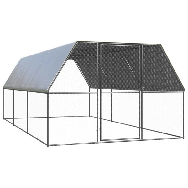 Berkfield Outdoor Chicken Cage 3x6x2 m Galvanised Steel