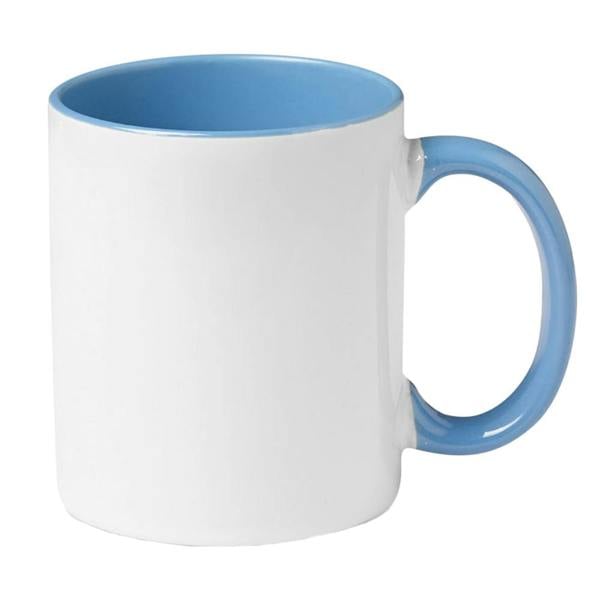 MidOcean Sublimcoly Two Tone Sublimation 300ml Mug - White/Blue - 