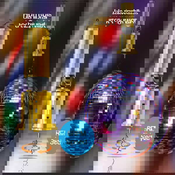 FX Lab Fxlab Battery Mirror Ball Motor, Gold