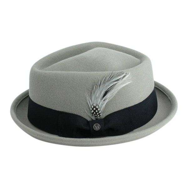 Gamble & Gunn 'New Orleans' – Light Grey/ Black Ribbon