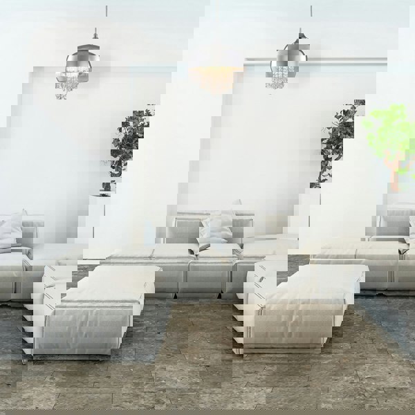 Milagro Luna Pendant 21CM 1XE14 Designer Light Crafted From A Chrome Fitting And Glass Shades With Suspended Crystals