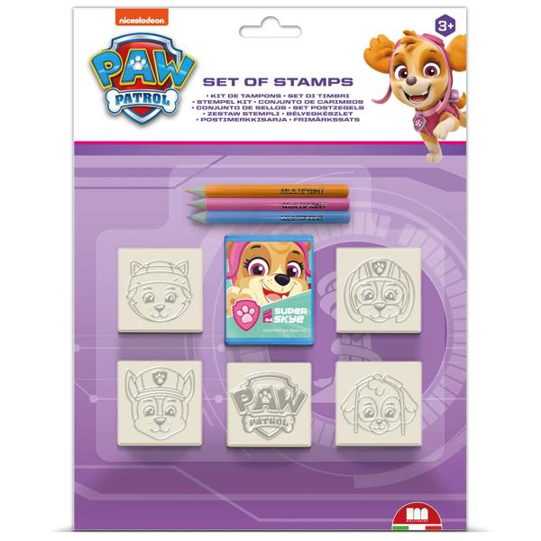 PAW Patrol Girl Blister Pack 5 Stamps – Kids Craft & Stationery Set