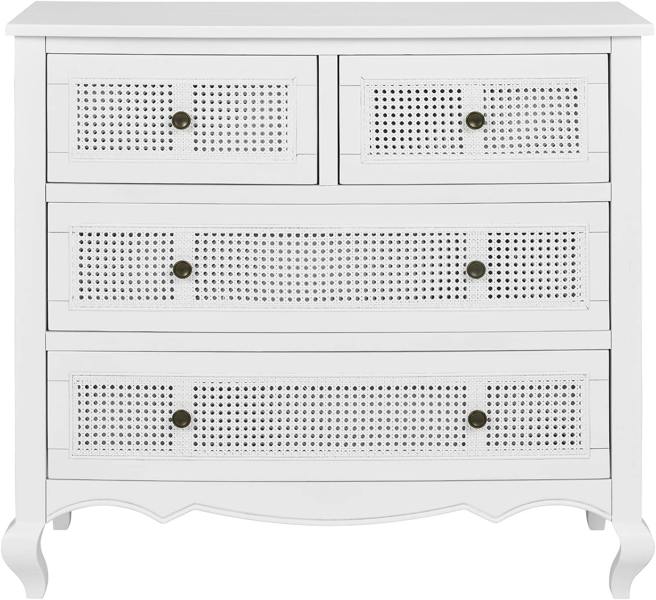 Statement Furniture Louis Chest of Drawers with Rattan Cane Drawers