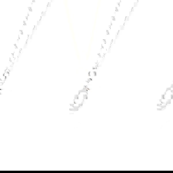 Say It With Dainty Block Initial Necklace - Sterling Silver
