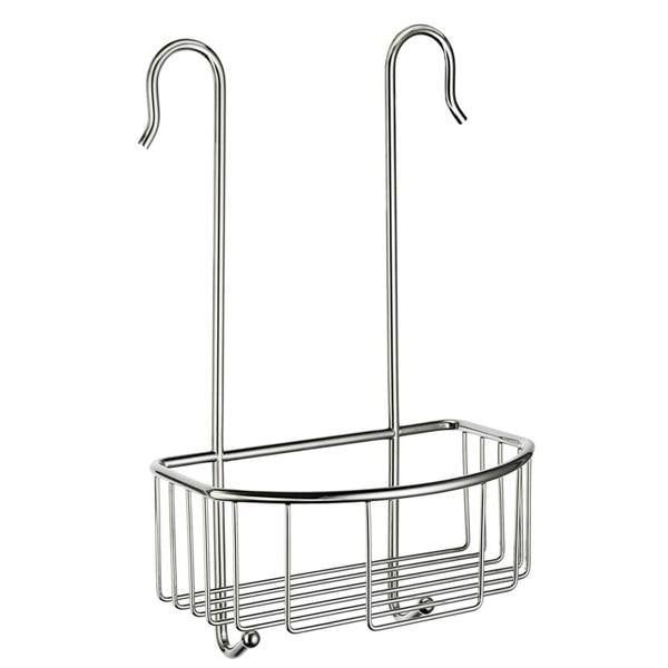 Polished chrome shower basket for shower mixer