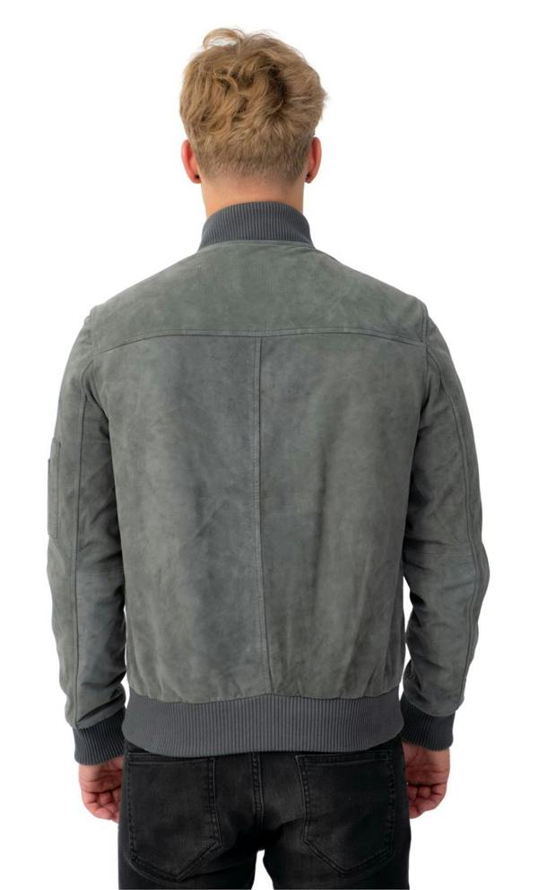 Infinity Leather Mens Goat Suede MA-1 Bomber Jacket-Auckland
