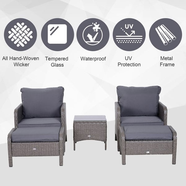 Rattan Chair Set