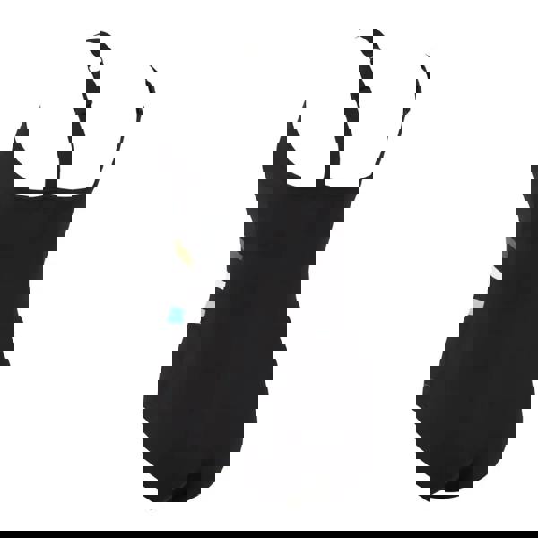 Zoggs wrap panel classicback swimsuit in khaki white light blue