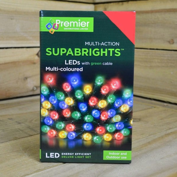 Samuel Alexander 380 LED 23m Premier Christmas Outdoor 8 Function Timer Lights in Multicoloured