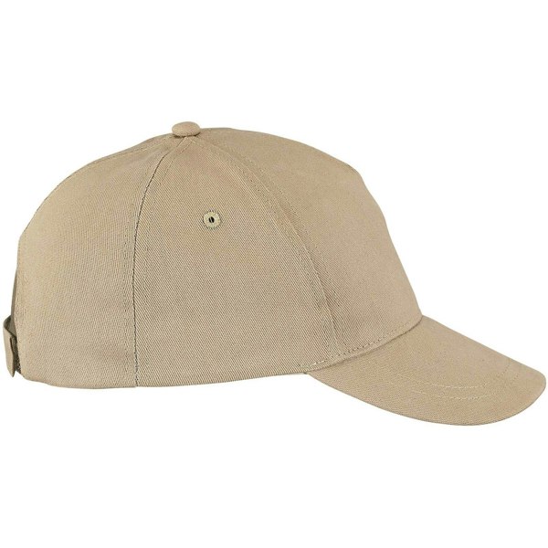 SOLS Unisex Buzz 5 Panel Baseball Cap - Sand