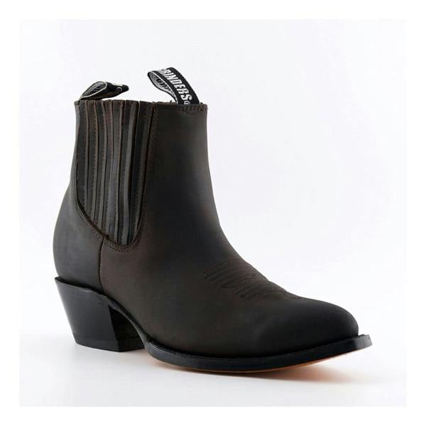 Grinders Unisex Brown Western Ankle Boots- Maverick