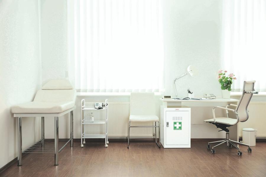 Phoenix Safe Phoenix MC1244GGC Size 4 Light Grey Medical Cube Locker with Combination Lock