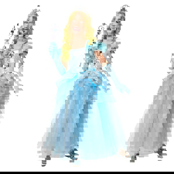 Bristol Novelty Girls Princess Costume - Blue