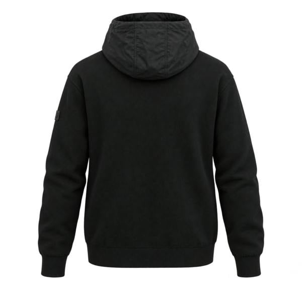 Barbour International Inline Knitted Hoodie Black