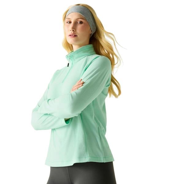 Regatta Great Outdoors Womens/Ladies Montes Half Zip Fleece Top - Ice Green - 