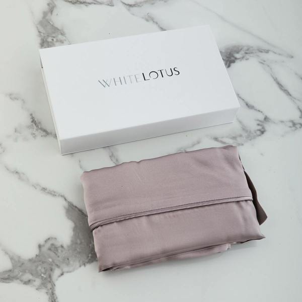 White Lotus Beauty 100% Mulberry Silk Pillowcase Cruelty Free Luxury