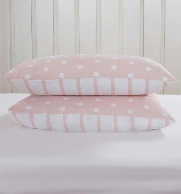 Spots and Stripes Blush Duvet Cover Set