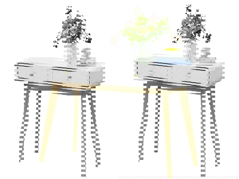 Dorel Home Cassie Desk 2 Drawers White 120x50x79cm