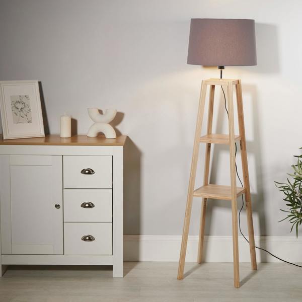 Multi‑Functional Shelf Floor Lamp