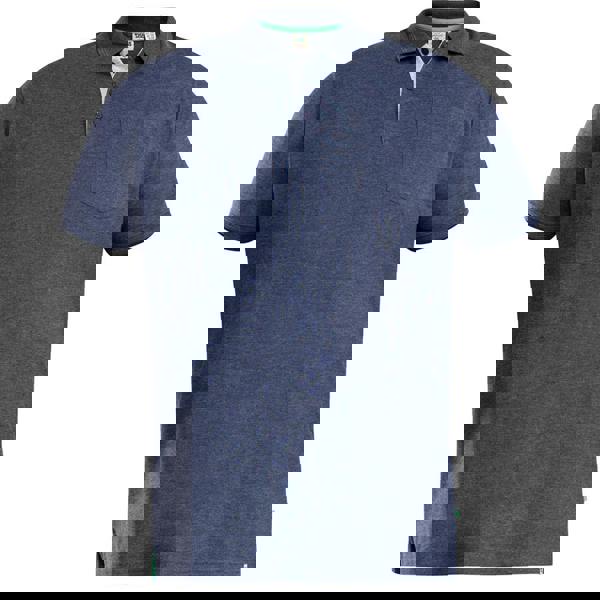 Duke Mens D555 Grant Pique Kingsize Polo Shirt - Denim - 