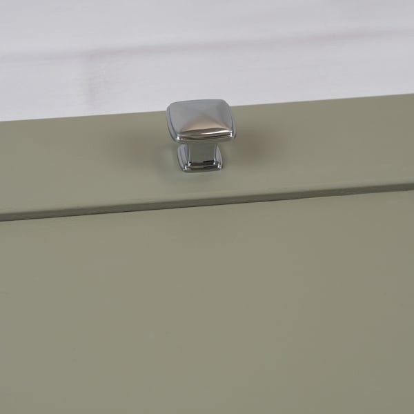 Handle & Home 31mm Polished Chrome Square Knob