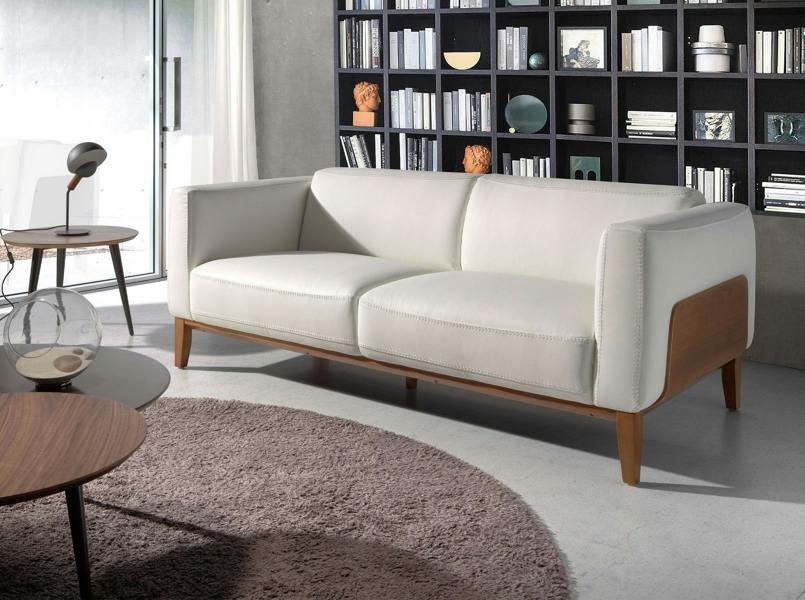 Angel Cerdá White leather sofa 6115/6118