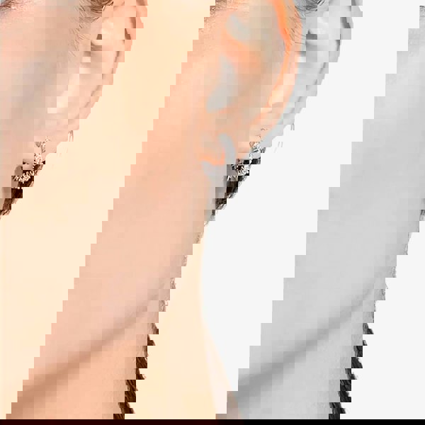 Swarovski Vittore White Crystal Mini Hoop Earrings 5562126