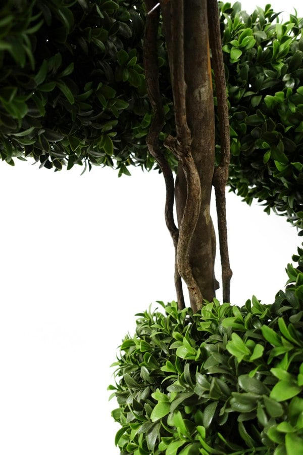 Leaf 150cm Pair of Spiral Buxus Artificial Tree UV Resistant Outdoor