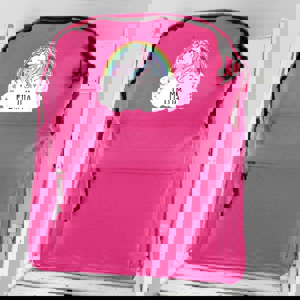 Personalised Memento Company Personalised Unicorn Pink Backpack