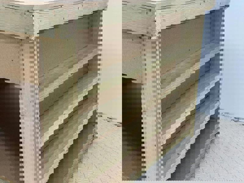 Arbor Garden Solutions Wooden Workbench MDF Top with Extra shelving and Drawers Depth-3ft