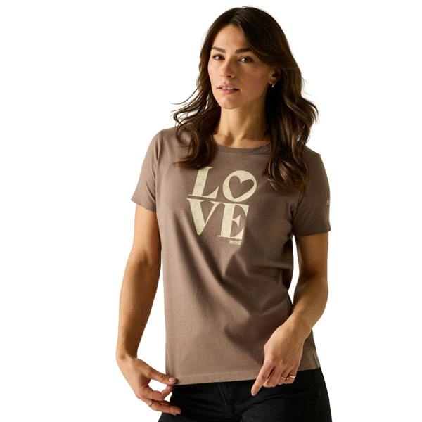 Regatta Womens/Ladies Filandra VX Love T-Shirt - Mocha - 