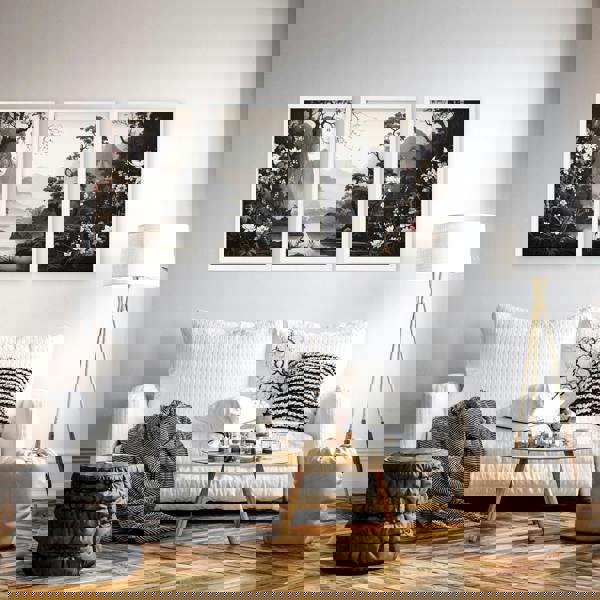 Pictures For Living Room Wall | Set of 3 Chinoiserie Wall art Prints