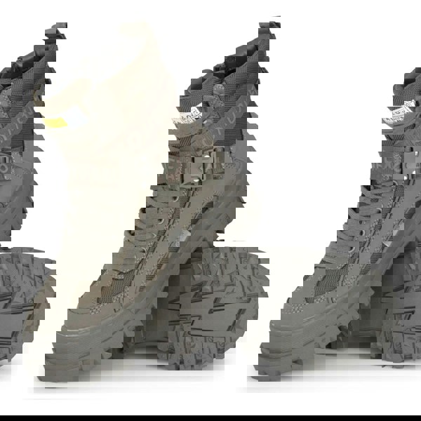 Buffalo ASPHA COM1 - Women’s Khaki Combat Platform Boots