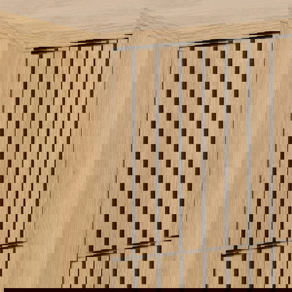 Furniture To Go Albany Chest of 3 Drawers in Oak/Black Legs