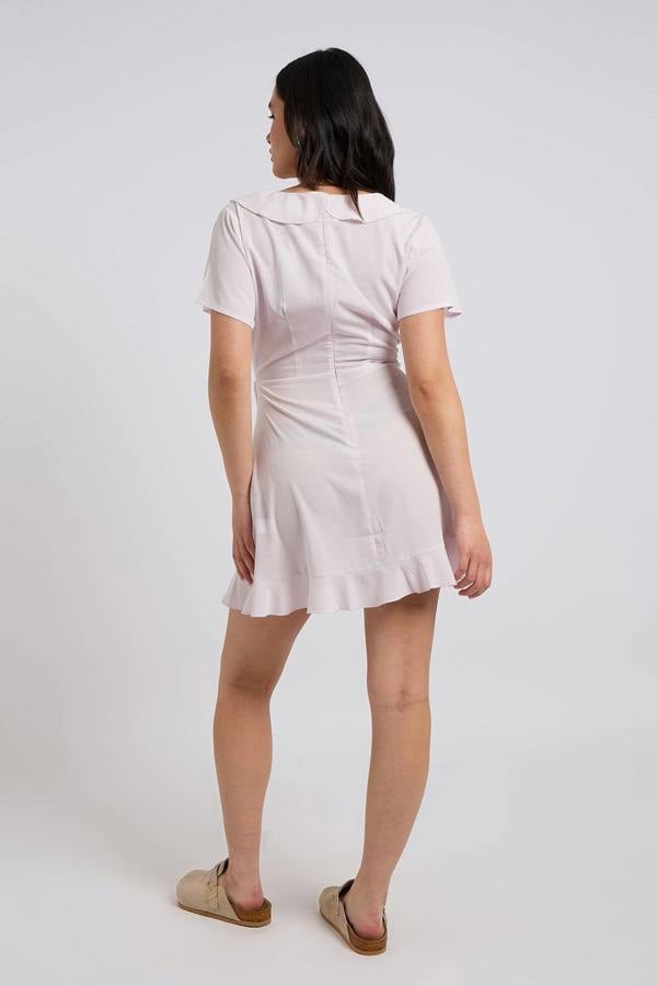 Urban Bliss Purple SS Woven Frill Tea Dress