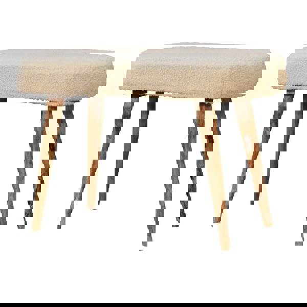 Artisan Furniture Cream Boucle Nordic Bench