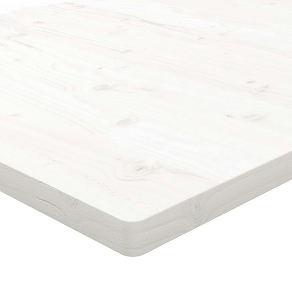 Berkfield Table Top White 40x40x2.5 cm Solid Wood Pine Square