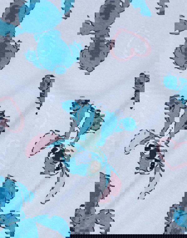 Disney Lilo & Stitch Girls Blue Character AOP Sleeveless Playsuit