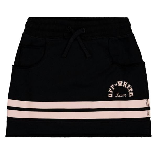 Off White Girls Stripe Detail A-line Mini Skirt - Black/Pink - 