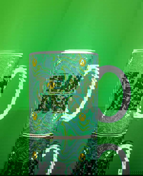 Xbox Womens Green Team Xbox Placement Print Heat Changing Mug (One Size)