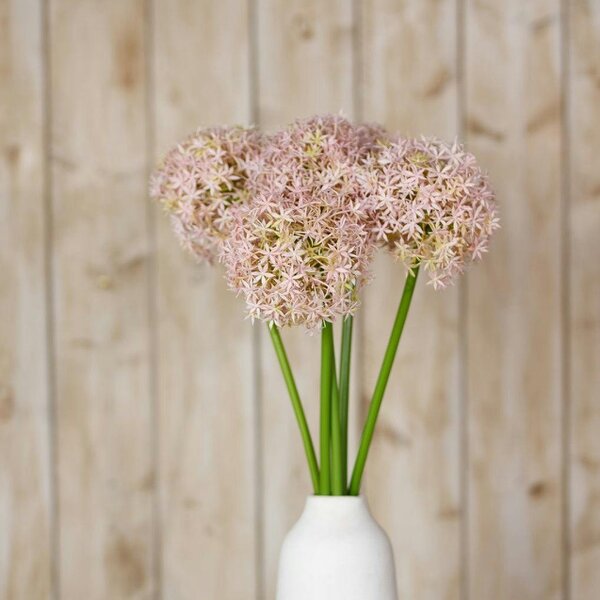 Wyld Haus Set of 3 Artificial Flowers Lilac Giant Allium Stems