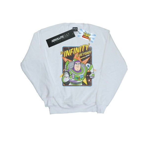 Disney Mens Toy Story 4 Buzz To Infinity Sweatshirt - White