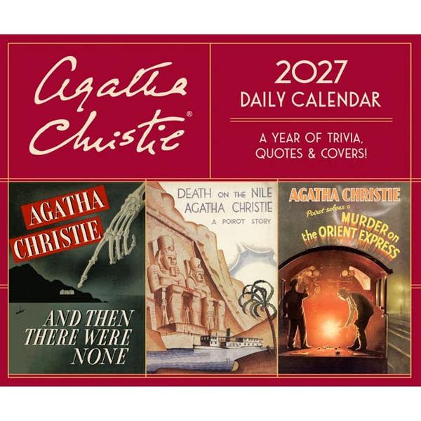 Chronicle Books Agatha Christie Desk Calendar 2027, Desk Calendars, Day To View, History & Literature, Gift