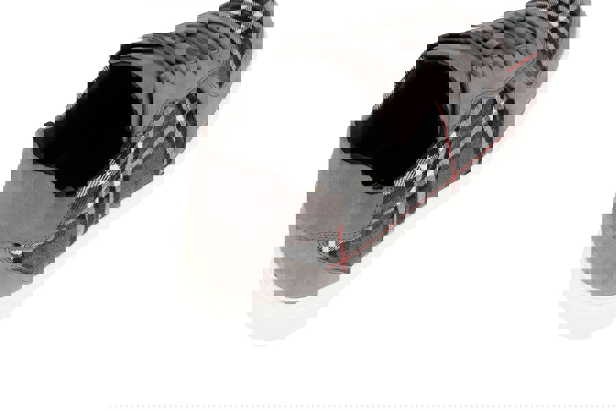 Embassy London Strada - Grey Tartan - Men's Tartan Suede & Leather Trainer