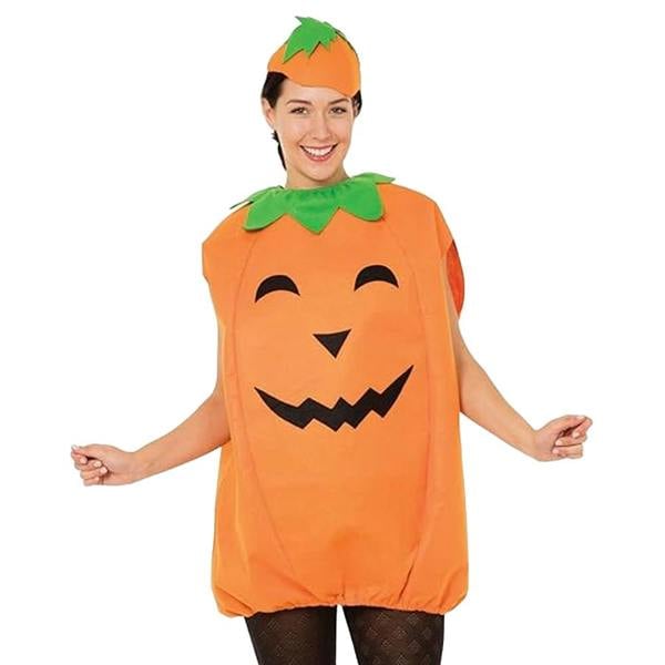 Bristol Novelty Unisex Adult Pumpkin Costume - Orange/Green - 