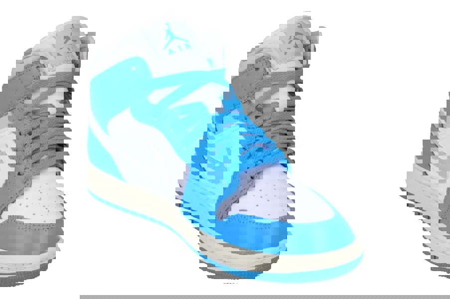 Nike Womens Air Jordan 1 Mid Trainers Bq6472  400 - Dark Powder Blue Neutral Grey 400 - Photo 3