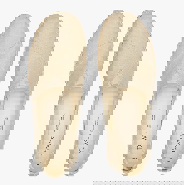 TOMS ALPARGATA PLATFORM ROPE Womens Slip-On Canvas Espadrilles Natural