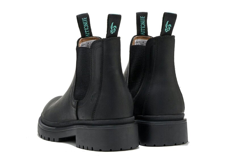 AMMONITE Women's Water-Resistant Chelsea Boots | Charmouth Black